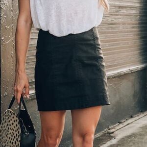 Free People Vegan Leather Mini Skirt